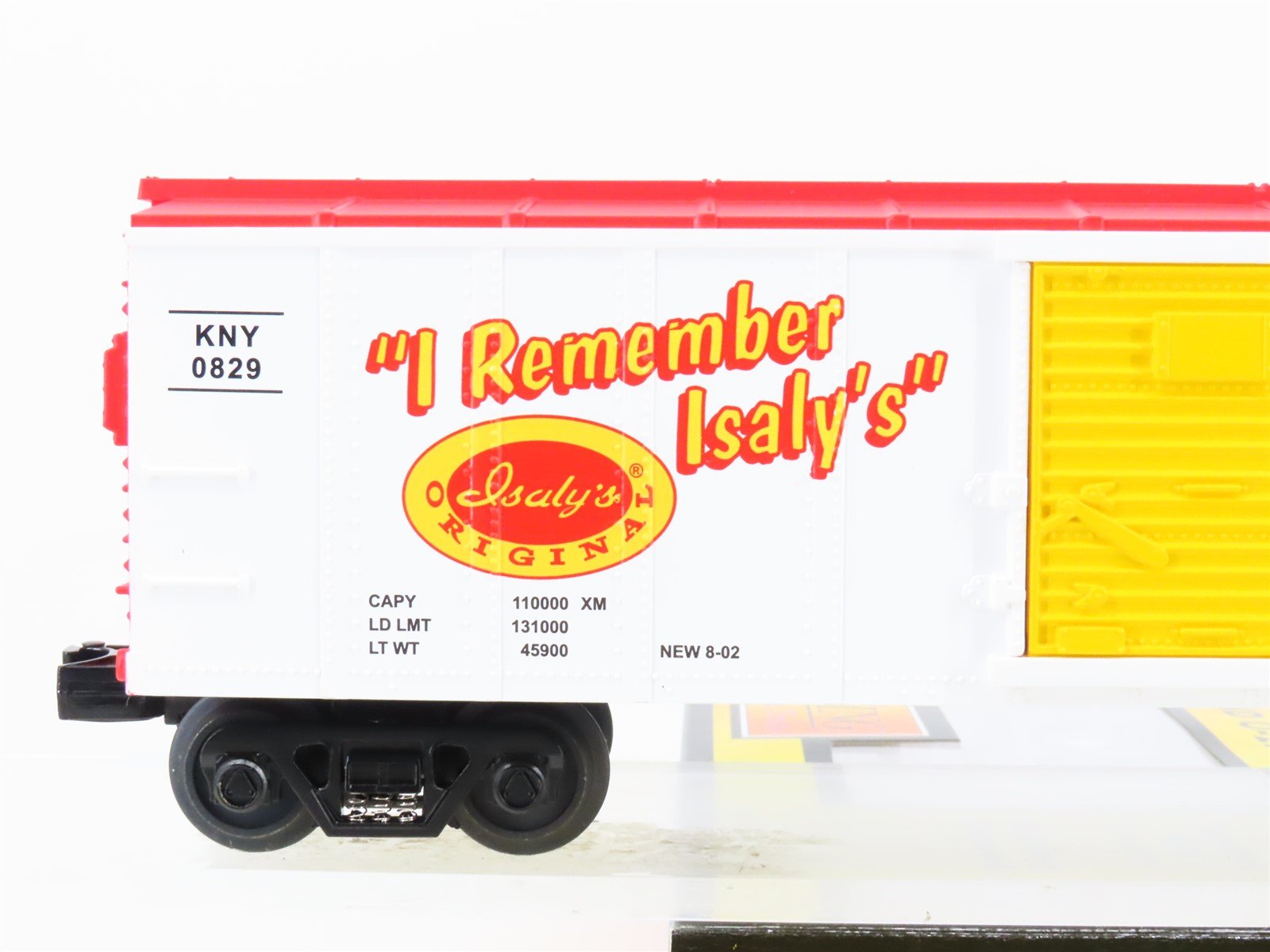 O Gauge 3-Rail MTH Rail King 30-74338 KNY Isaly's Katrina Fundraiser Box Car