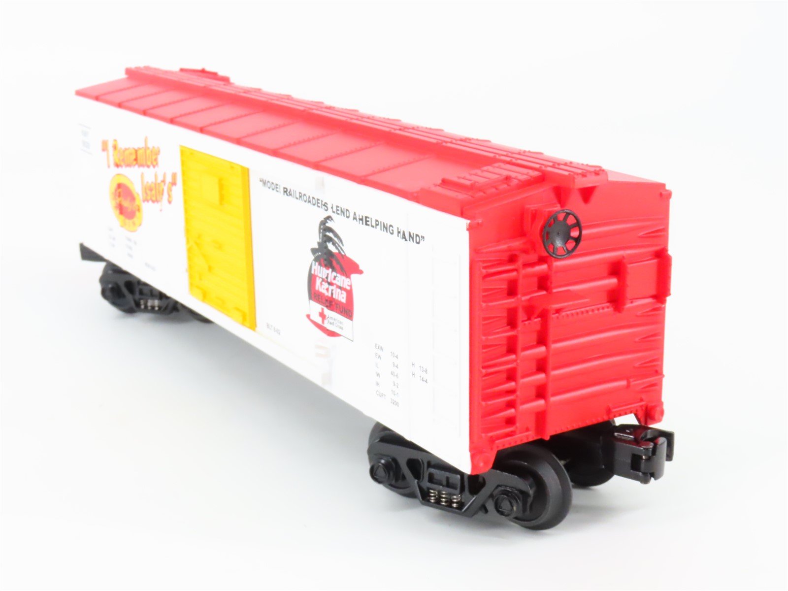 O Gauge 3-Rail MTH Rail King 30-74338 KNY Isaly's Katrina Fundraiser Box Car