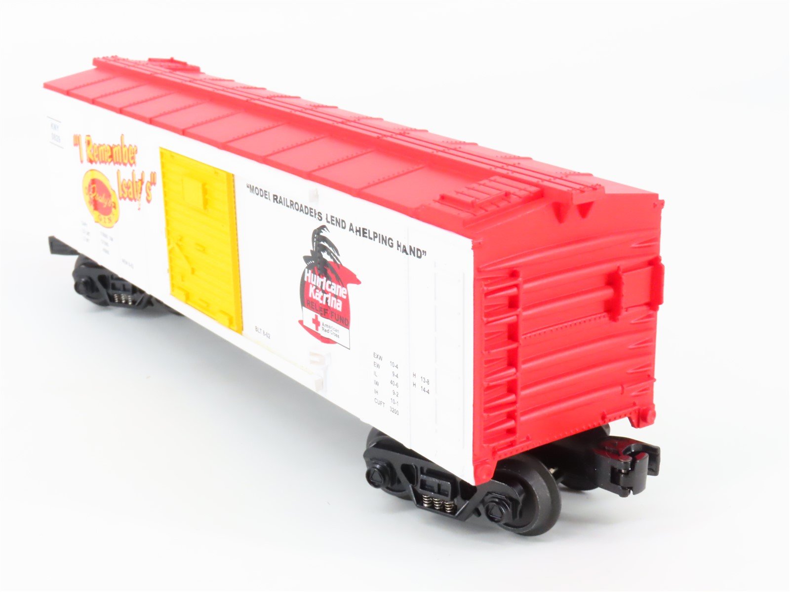 O Gauge 3-Rail MTH Rail King 30-74338 KNY Isaly's Katrina Fundraiser Box Car