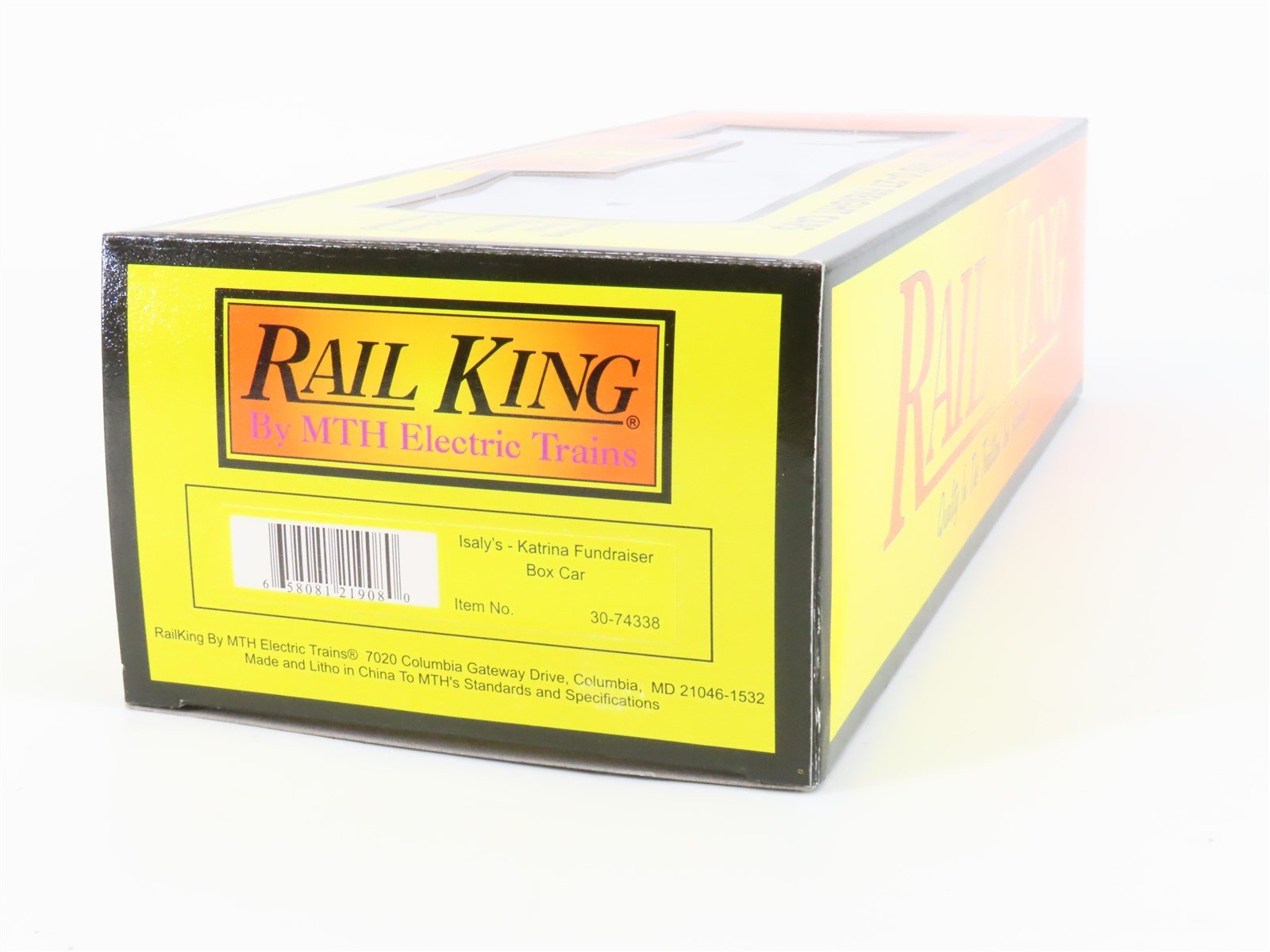 O Gauge 3-Rail MTH Rail King 30-74338 KNY Isaly's Katrina Fundraiser Box Car
