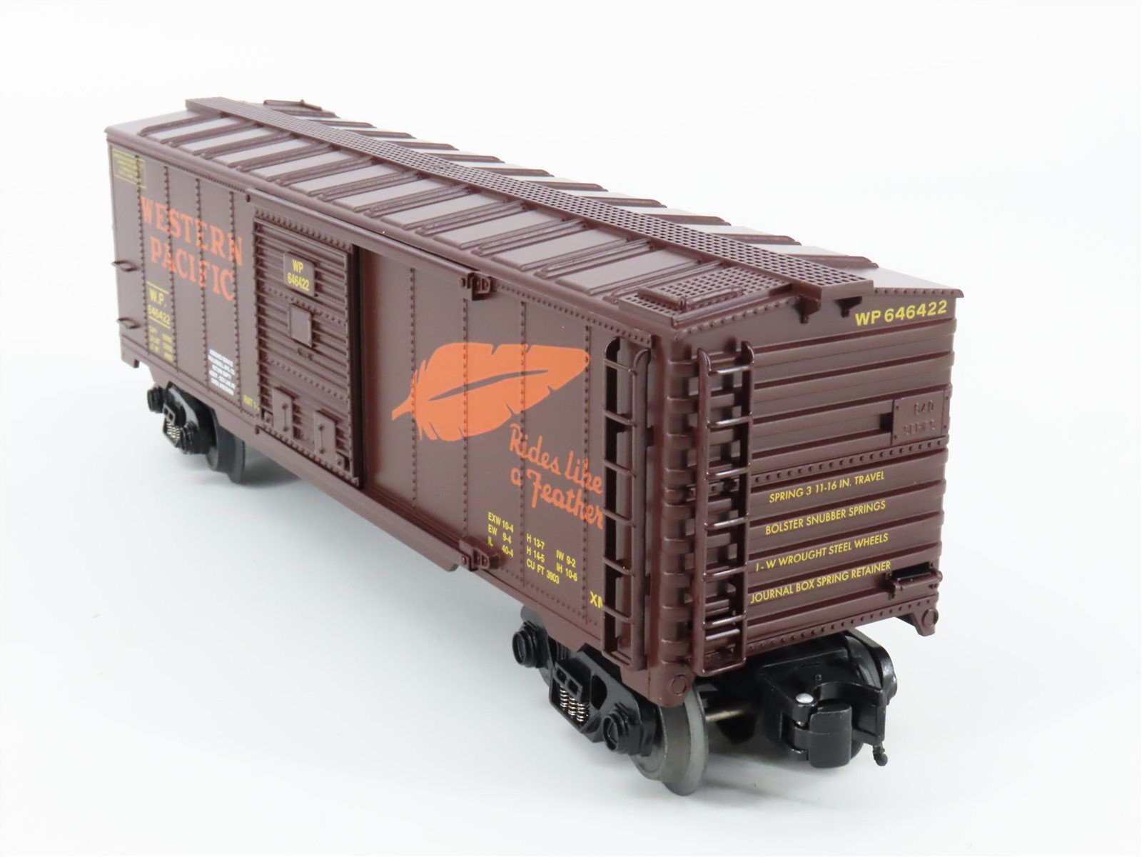 O Gauge 3-Rail Aristocraft 96422A WP Western Pacific Feather Box Car #646422