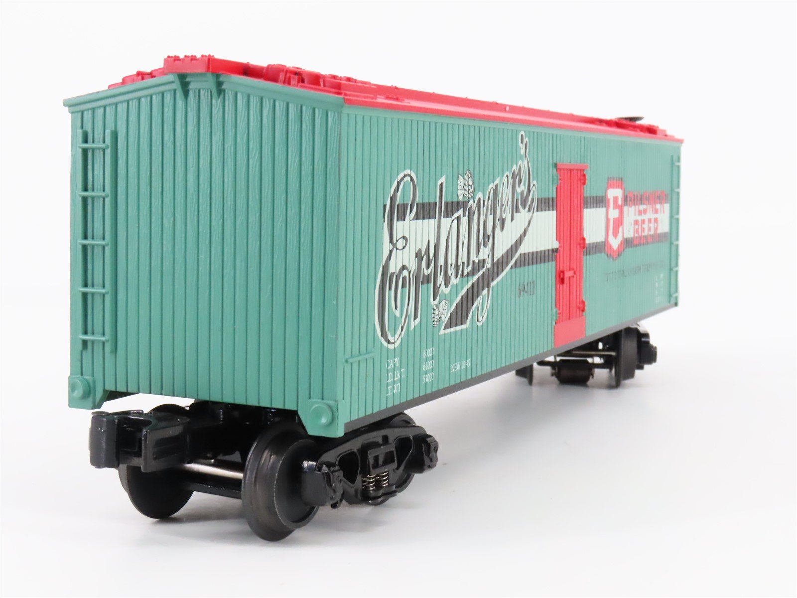 O Gauge 3-Rail MTH Rail King 30-78091 Erlanger's Beer Reefer #69411 w/ ETD