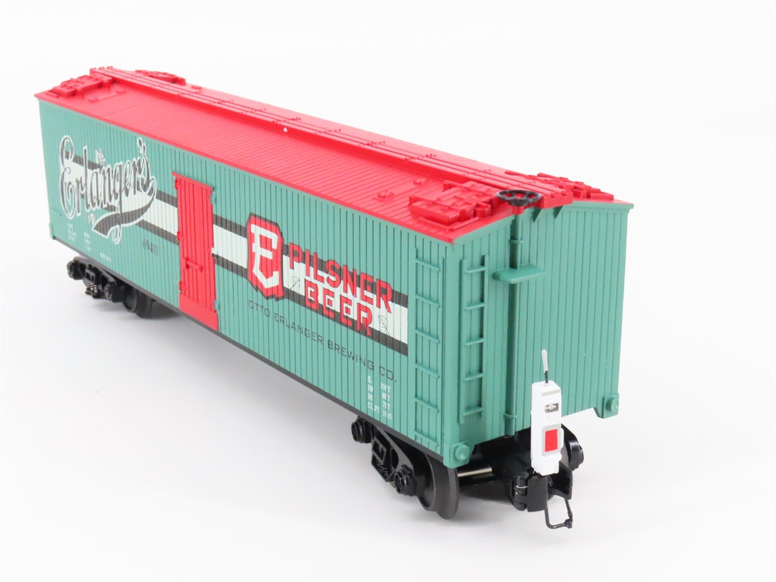 O Gauge 3-Rail MTH Rail King 30-78091 Erlanger's Beer Reefer #69411 w/ ETD