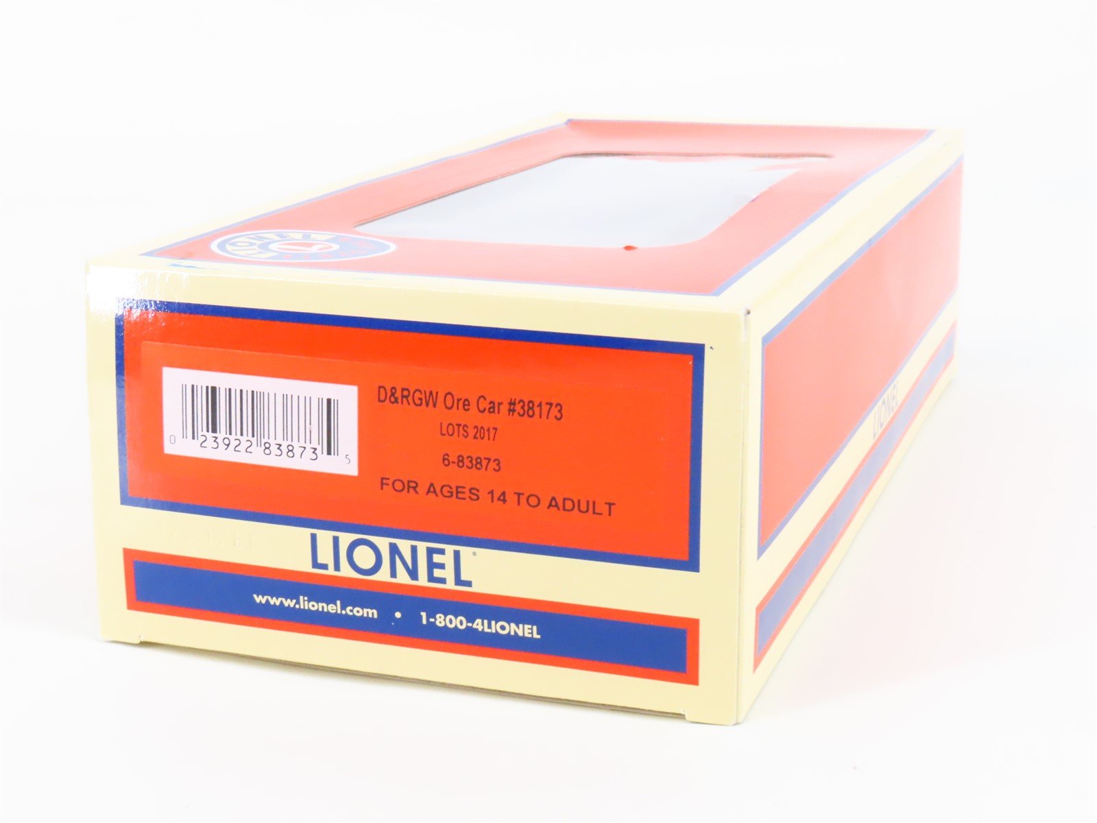 O Gauge 3-Rail Lionel 6-83873 LOTS 2017 D&RGW Rio Grande Ore Car #38173