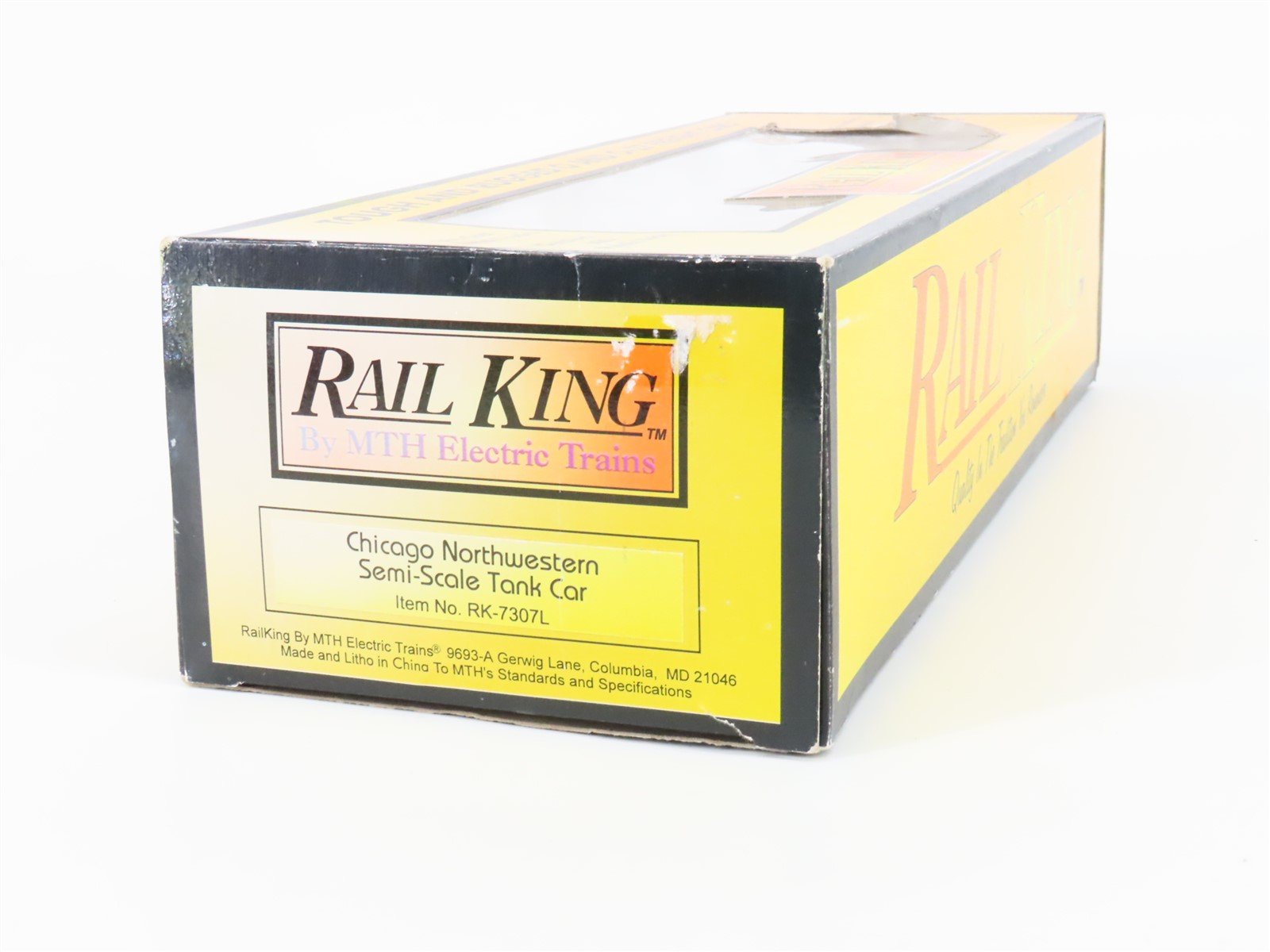 O Gauge 3-Rail MTH Rail King RK-7307L CNW Chicago North Western Tank Car #32308