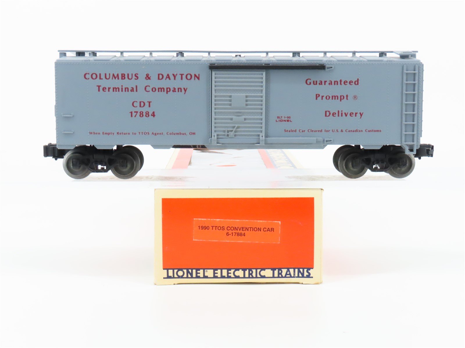 O Gauge 3-Rail Lionel 6-17884 TTOS CDT Columbus & Dayton Terminal Box Car #17884