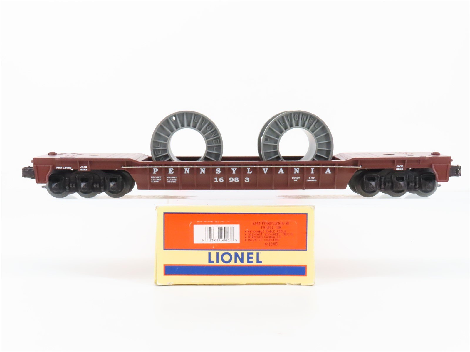 O Gauge 3-Rail Lionel 6-16983 PRR Pennsylvania Railroad Well Car #16983