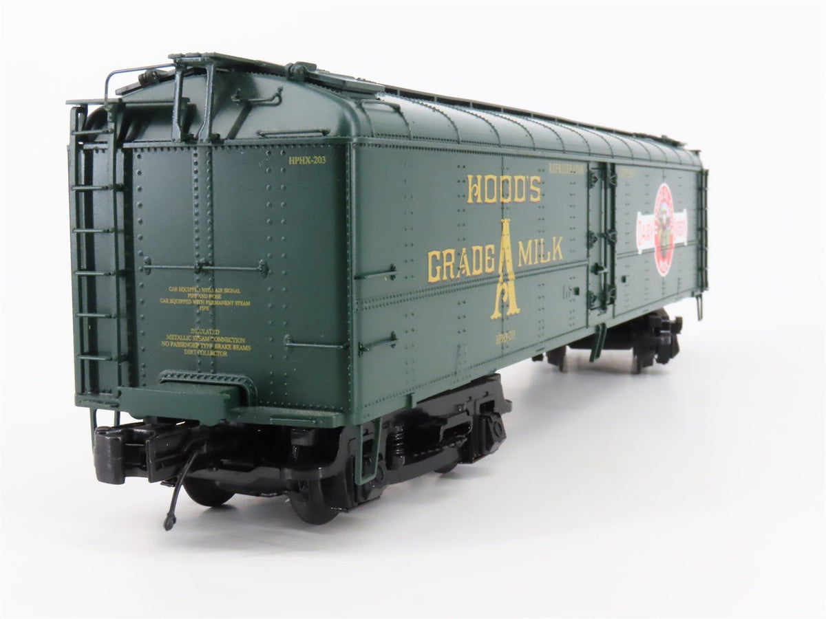 O Gauge 3-Rail MTH 20-94168 HPHX Hood&#39;s Dairy Express Reefer #203