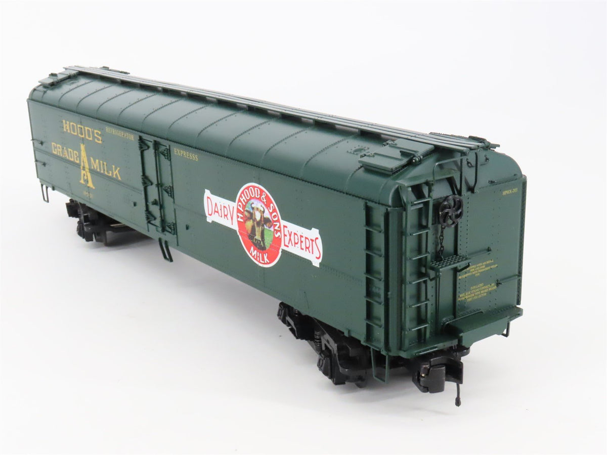 O Gauge 3-Rail MTH 20-94168 HPHX Hood&#39;s Dairy Express Reefer #203