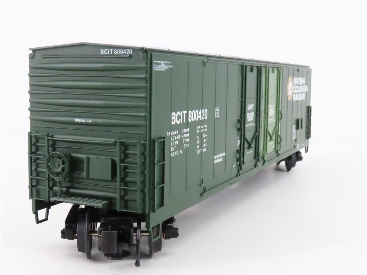 O Gauge 3-Rail Atlas 6507-3 BCIT British Columbia Railway 53&#39; Box Car #800420