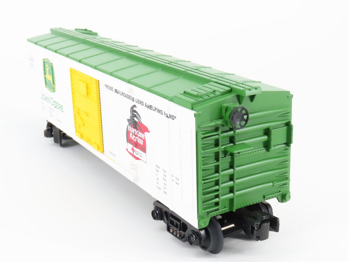 O Gauge 3-Rail MTH Rail King 30-74346 DEERE Katrina Fundraiser Box Car #0829