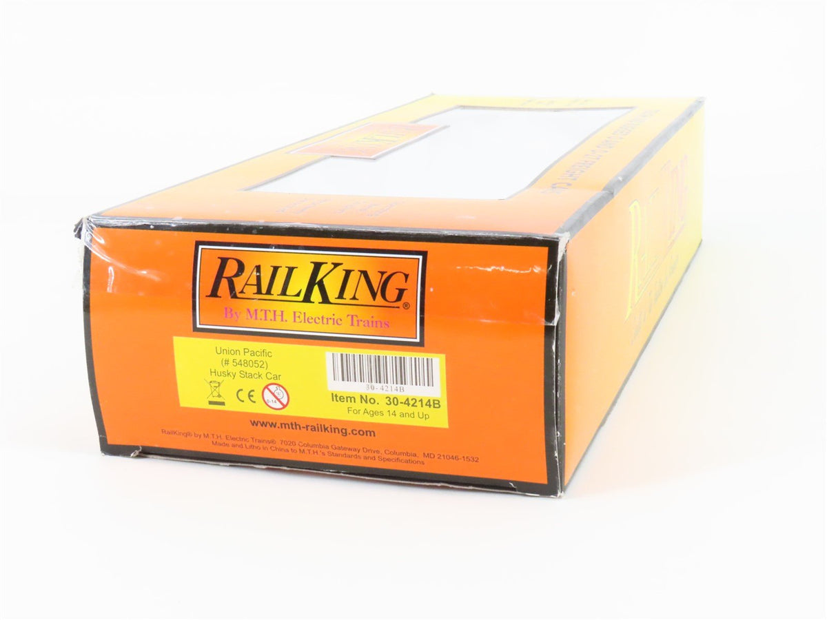 O Gauge 3-Rail MTH Rail King 30-4214B UP Union Pacific Husky Stack Car #548052