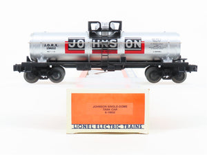 O Gauge 3-Rail Lionel 6-19602 JORX Johnson Single Dome Tank Car #19602