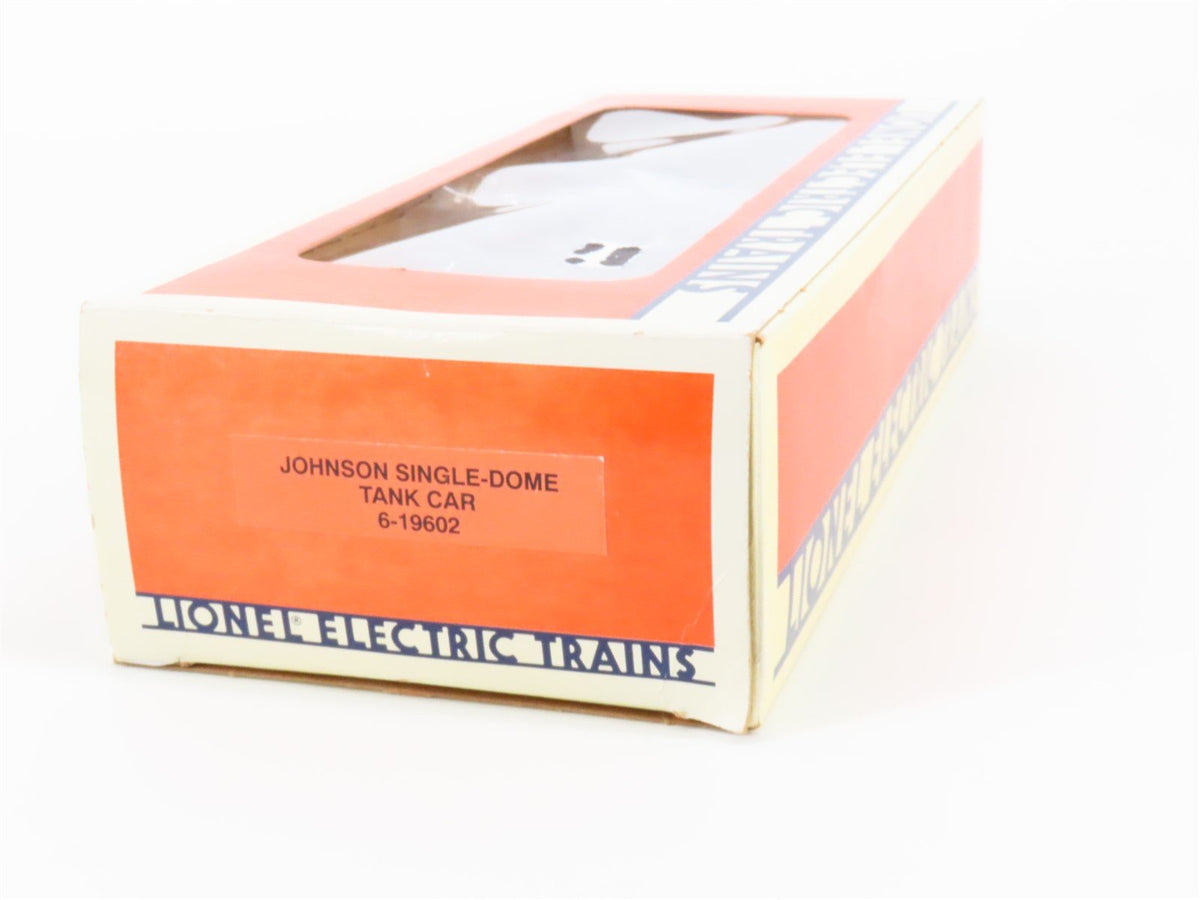 O Gauge 3-Rail Lionel 6-19602 JORX Johnson Single Dome Tank Car #19602