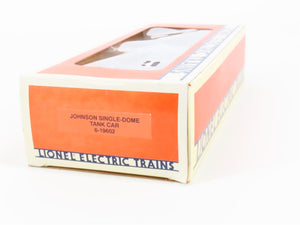 O Gauge 3-Rail Lionel 6-19602 JORX Johnson Single Dome Tank Car #19602