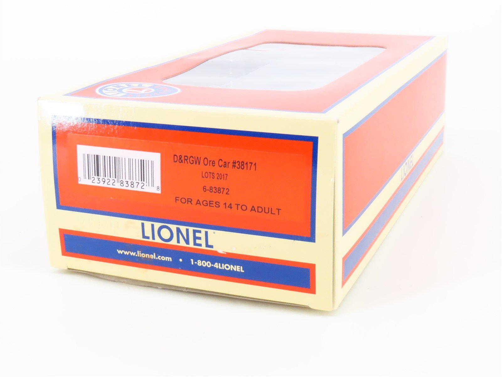 O Gauge 3-Rail Lionel 6-83872 LOTS 2017 D&RGW Rio Grande Ore Car #38171