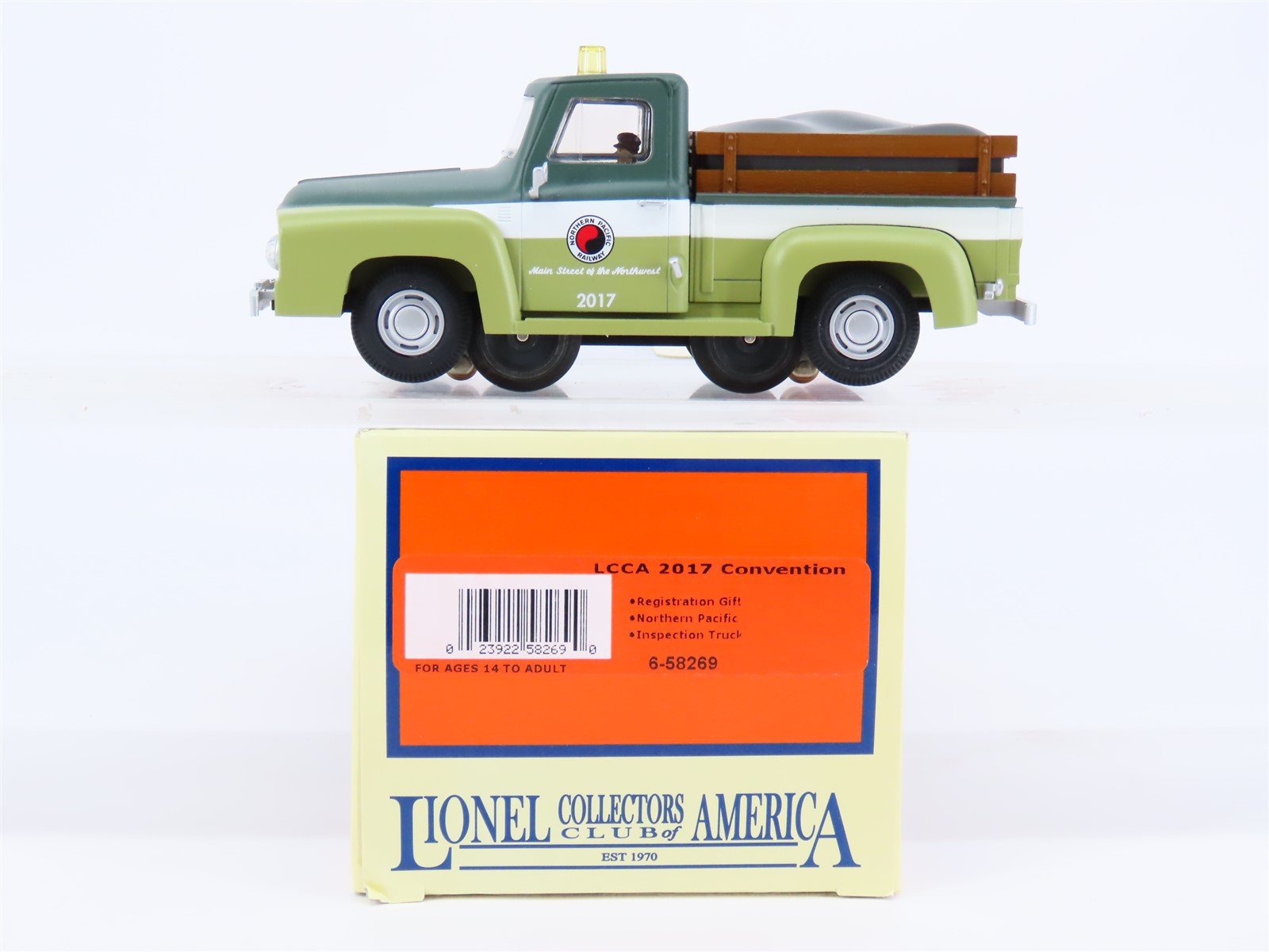 O Gauge 3-Rail Lionel 6-58269 LCCA 2017 Convention NP Hi-Rail Truck
