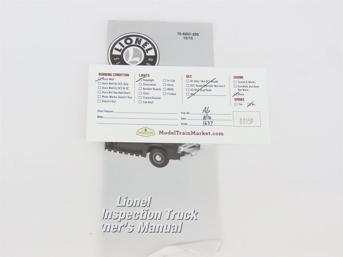 O Gauge 3-Rail Lionel 6-58269 LCCA 2017 Convention NP Hi-Rail Truck