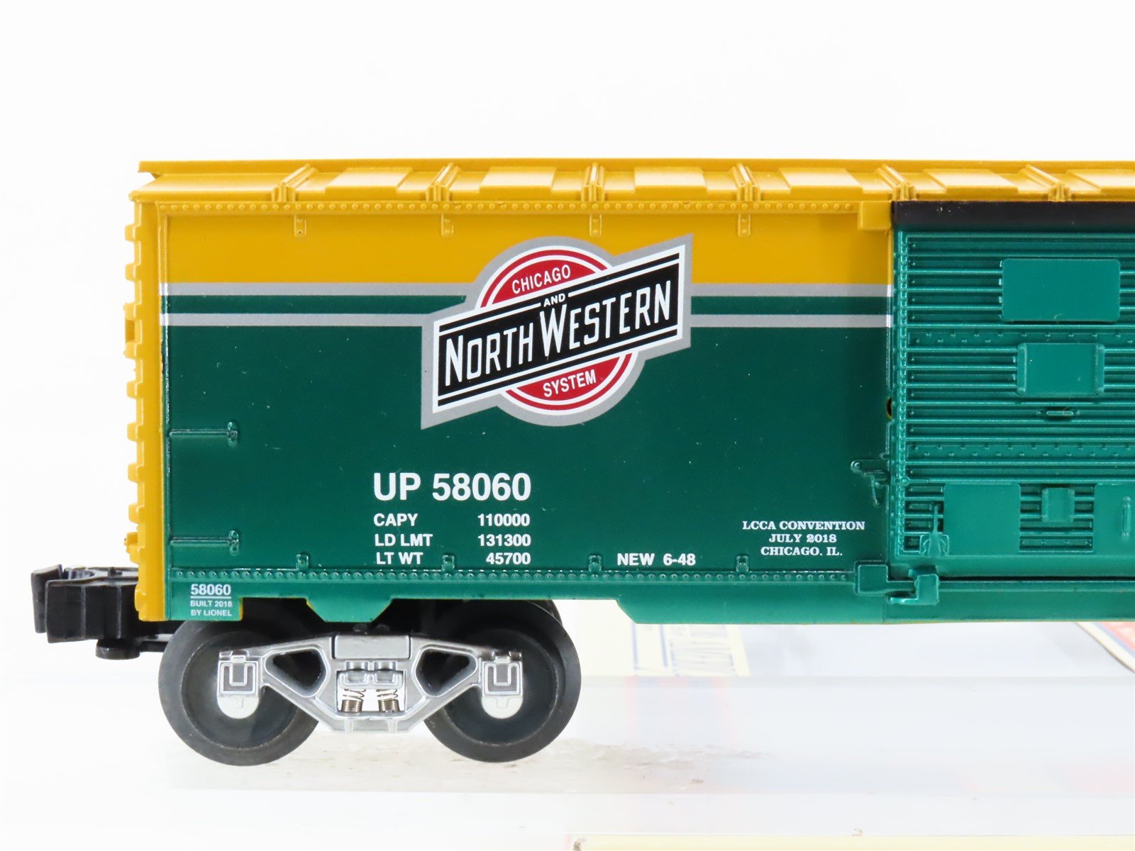 O Gauge 3-Rail Lionel 6-58060 LCCA 2018 Convention UP CNW Box Car #58060