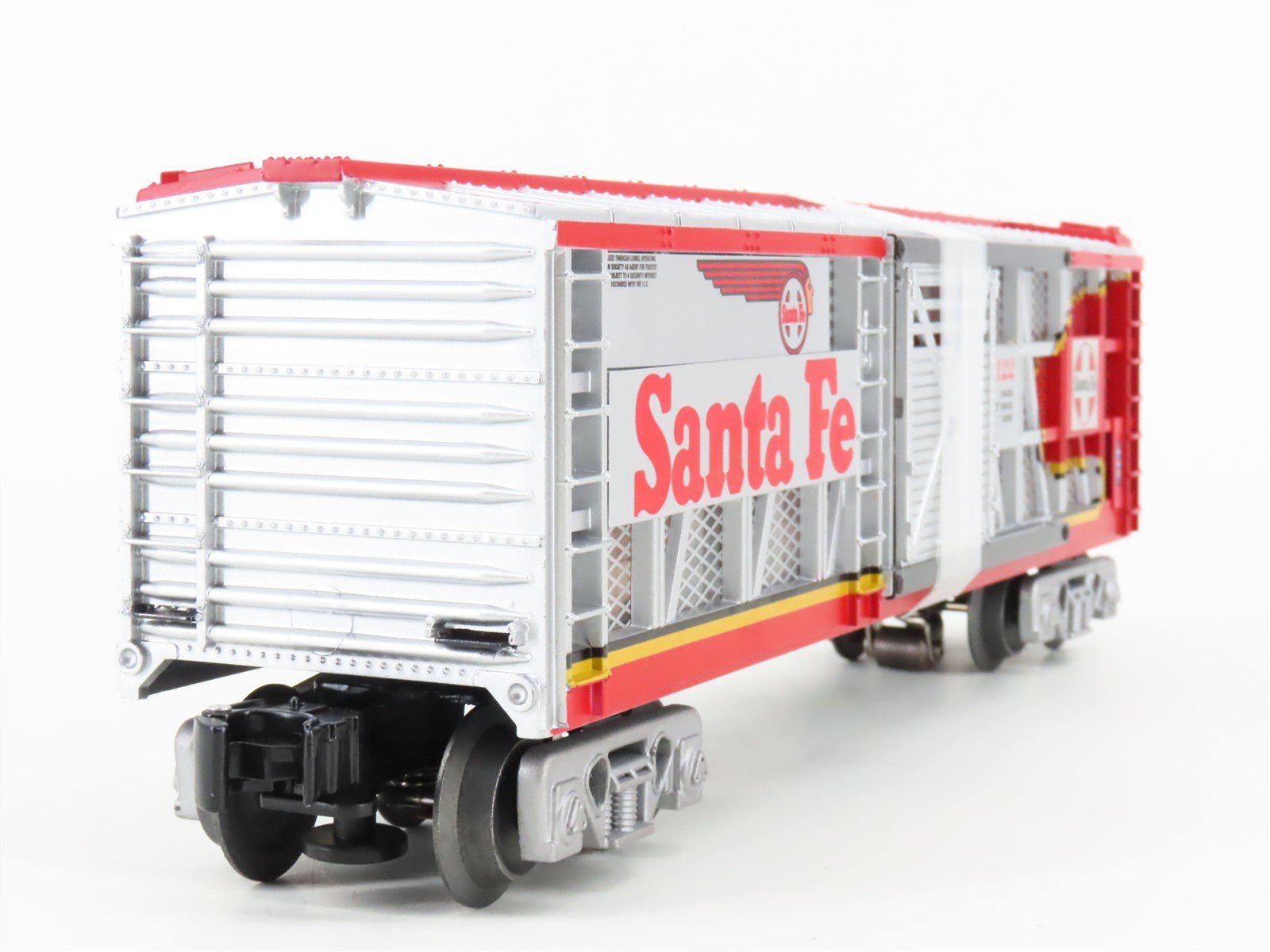 O Gauge 3-Rail Lionel 6-58535 LOTS 2012 ATSF Transparent Boxcar #33122 w/ Light