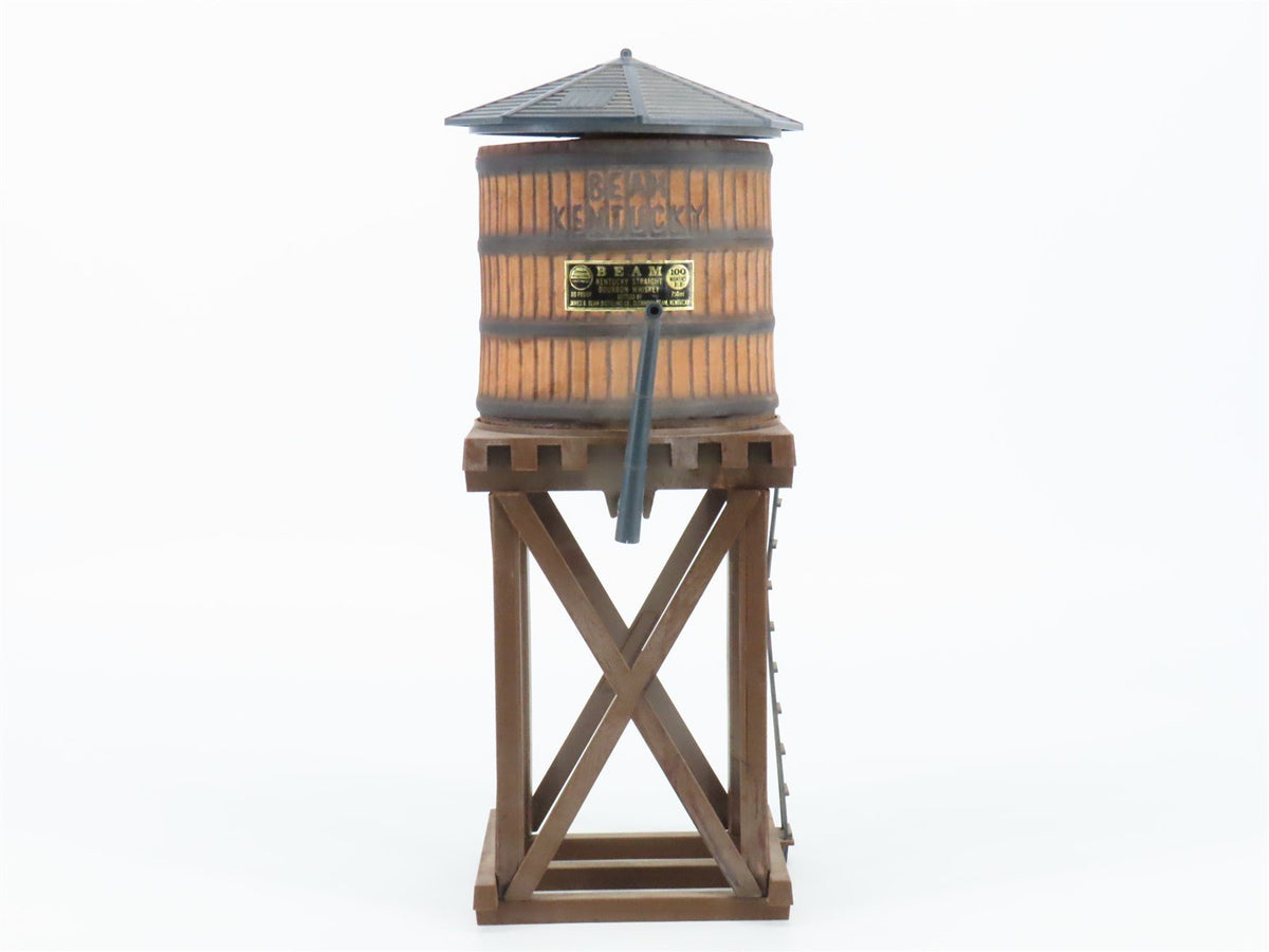 Jim Beam Water Tower Railroad Train Tower Empty Whiskey Decanter