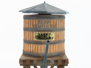 Jim Beam Water Tower Railroad Train Tower Empty Whiskey Decanter