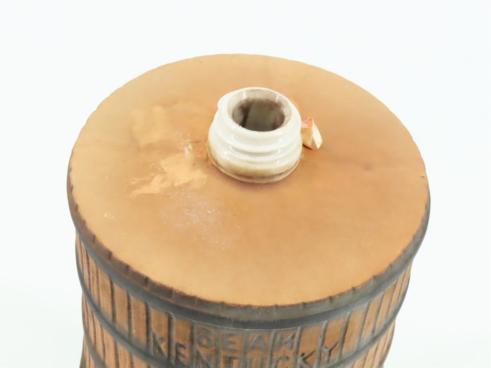 Jim Beam Water Tower Railroad Train Tower Empty Whiskey Decanter