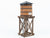 Jim Beam Water Tower Railroad Train Tower Empty Whiskey Decanter