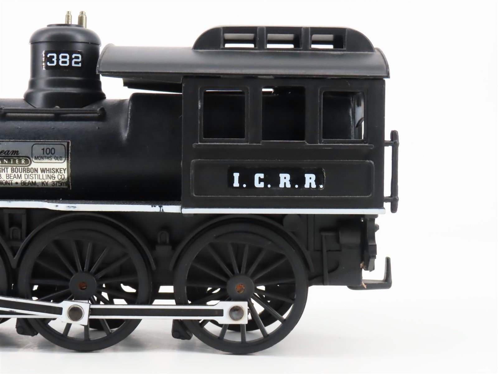 Jim Beam IC Illinois Central Steam and Tender #382 Empty Whiskey Decanter