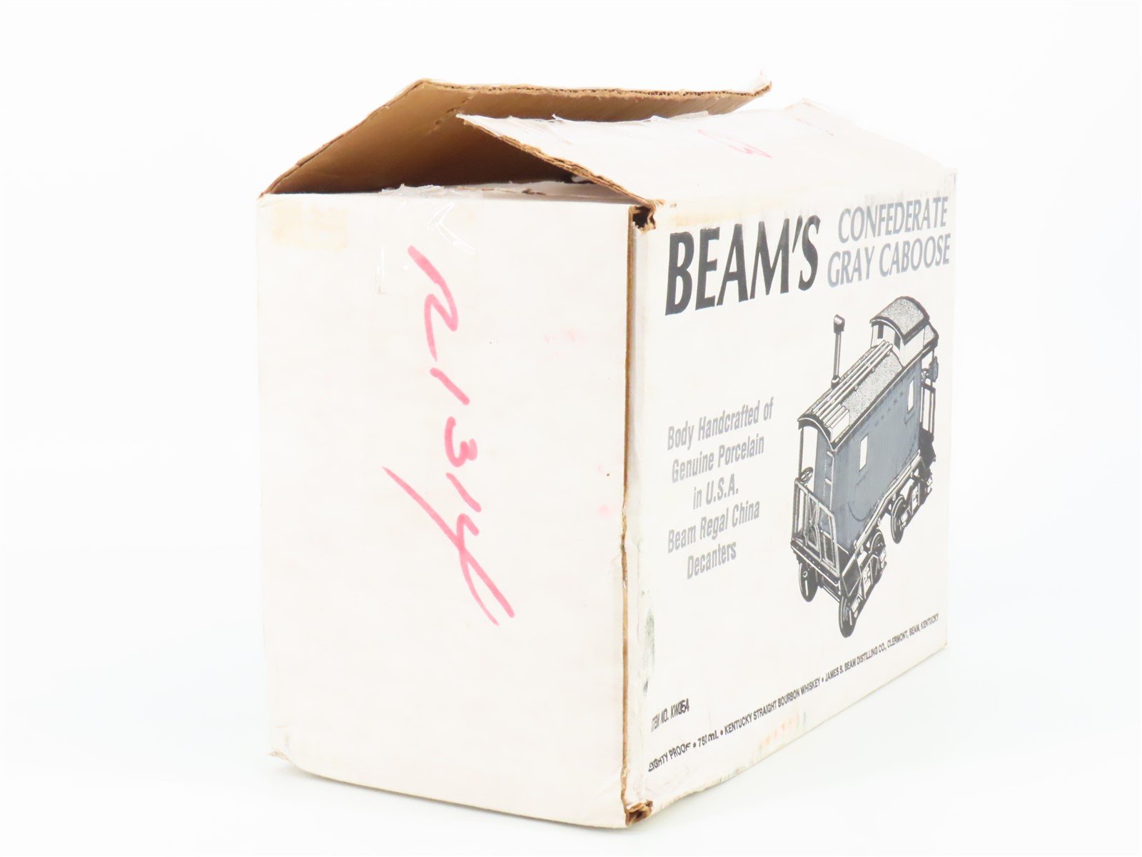 Jim Beam #KW054 W&A Confederate Gray Caboose Empty Whiskey Decanter