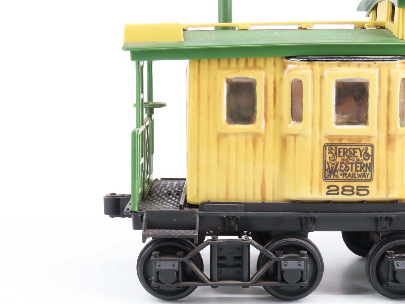 Jim Beam Jersey Western Yellow Caboose #285 Empty Whiskey Decanter