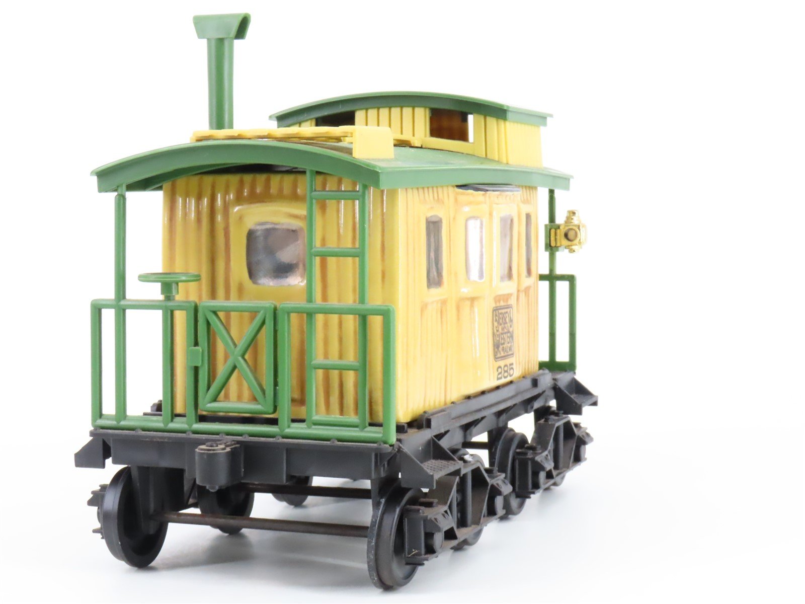 Jim Beam Jersey Western Yellow Caboose #285 Empty Whiskey Decanter