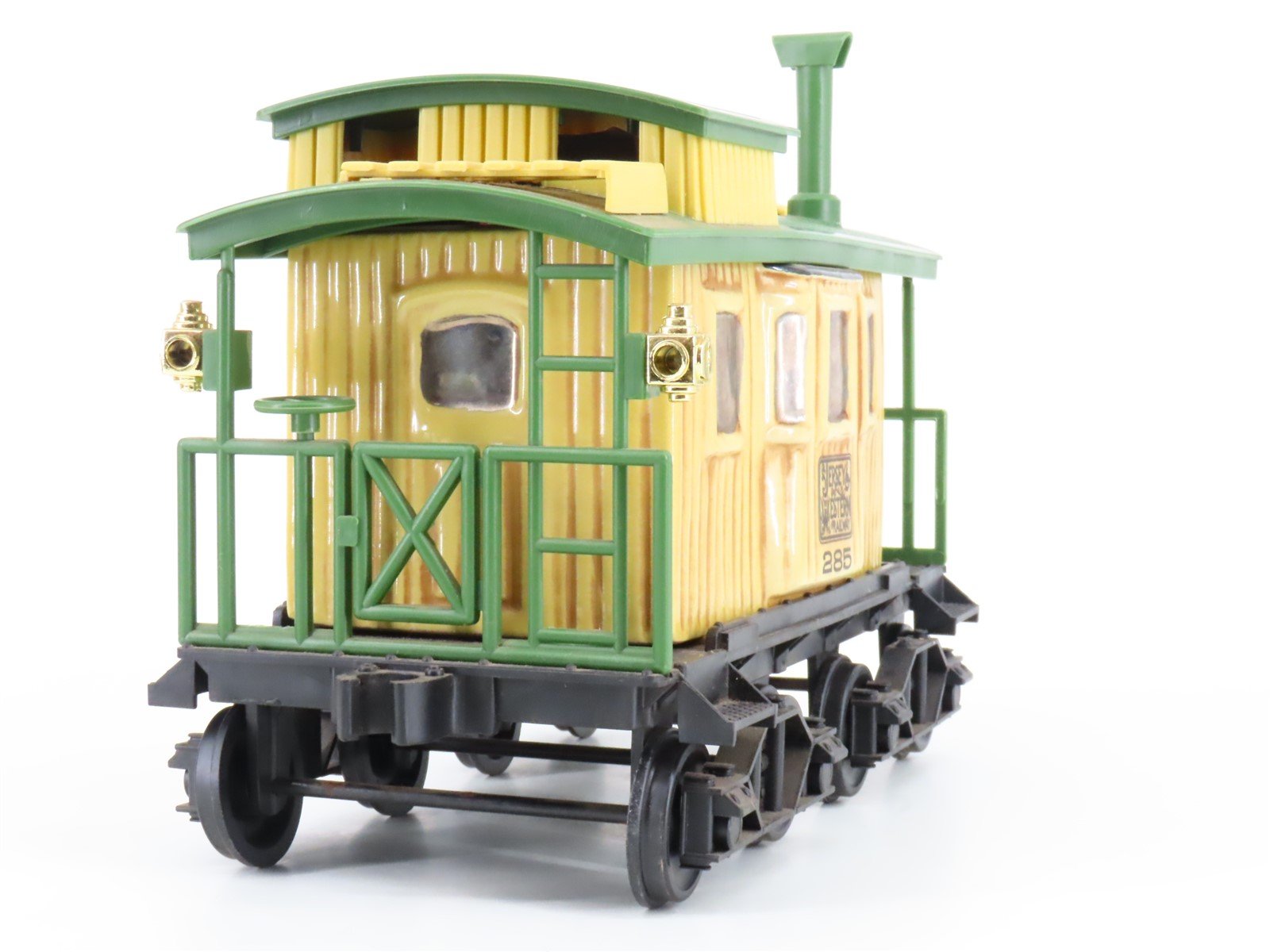 Jim Beam Jersey Western Yellow Caboose #285 Empty Whiskey Decanter