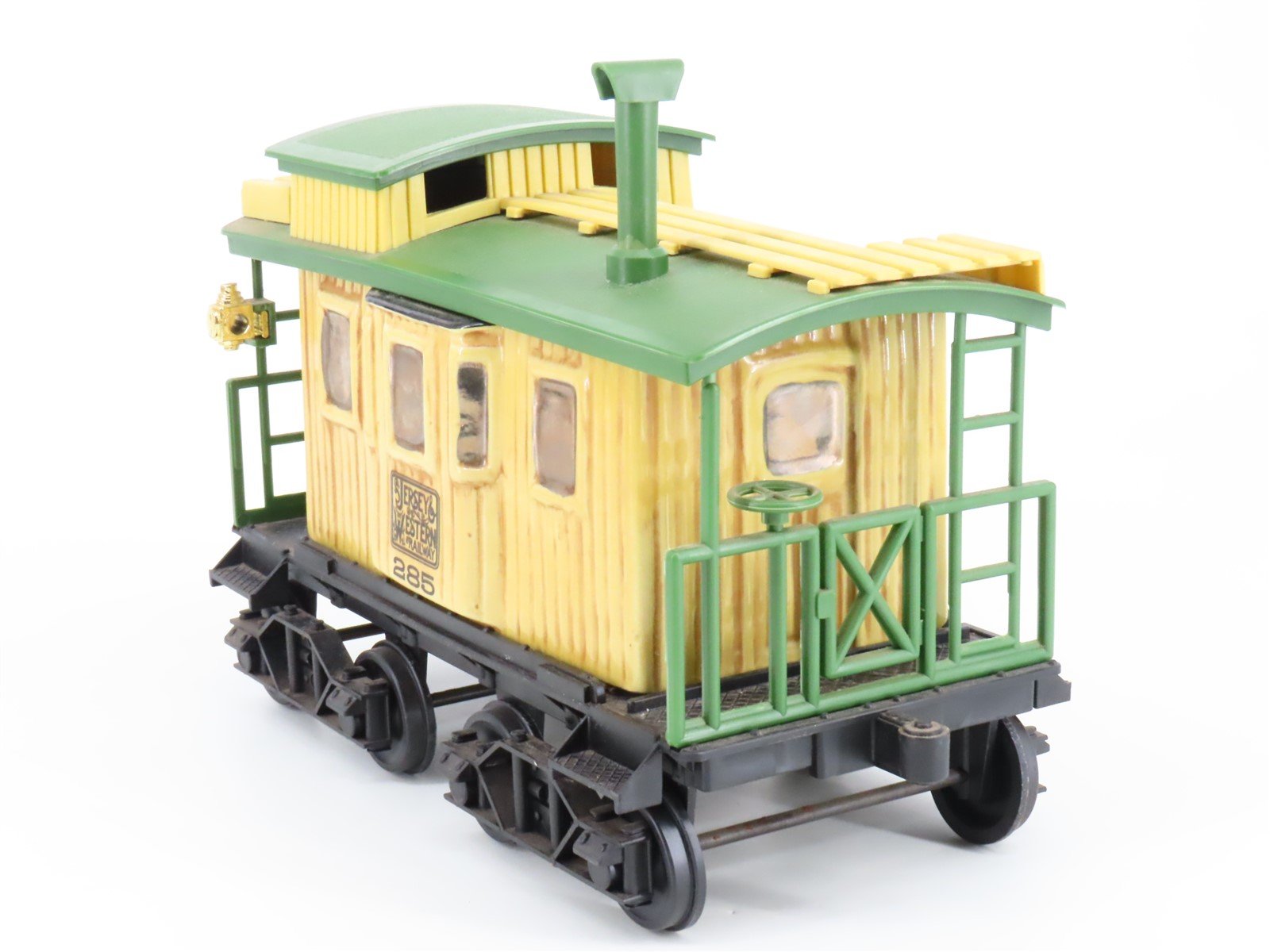 Jim Beam Jersey Western Yellow Caboose #285 Empty Whiskey Decanter