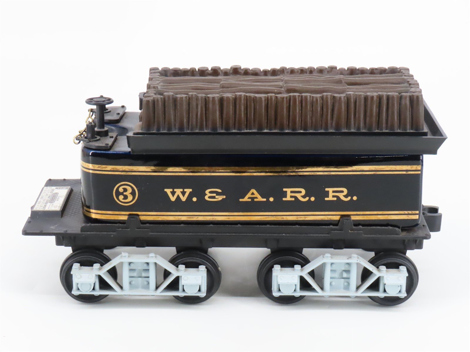 Jim Beam #JW-067 W&A Western and Atlantic Wood Tender #3 Empty Whiskey Decanter