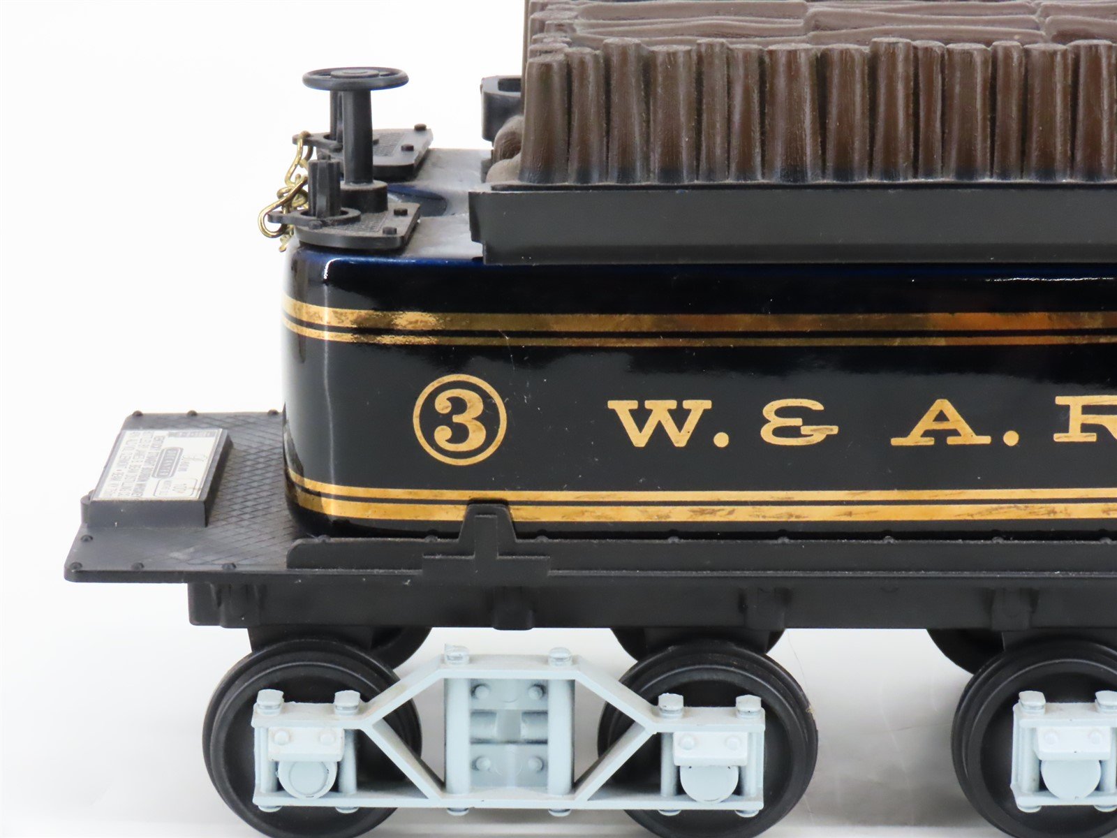 Jim Beam #JW-067 W&A Western and Atlantic Wood Tender #3 Empty Whiskey Decanter