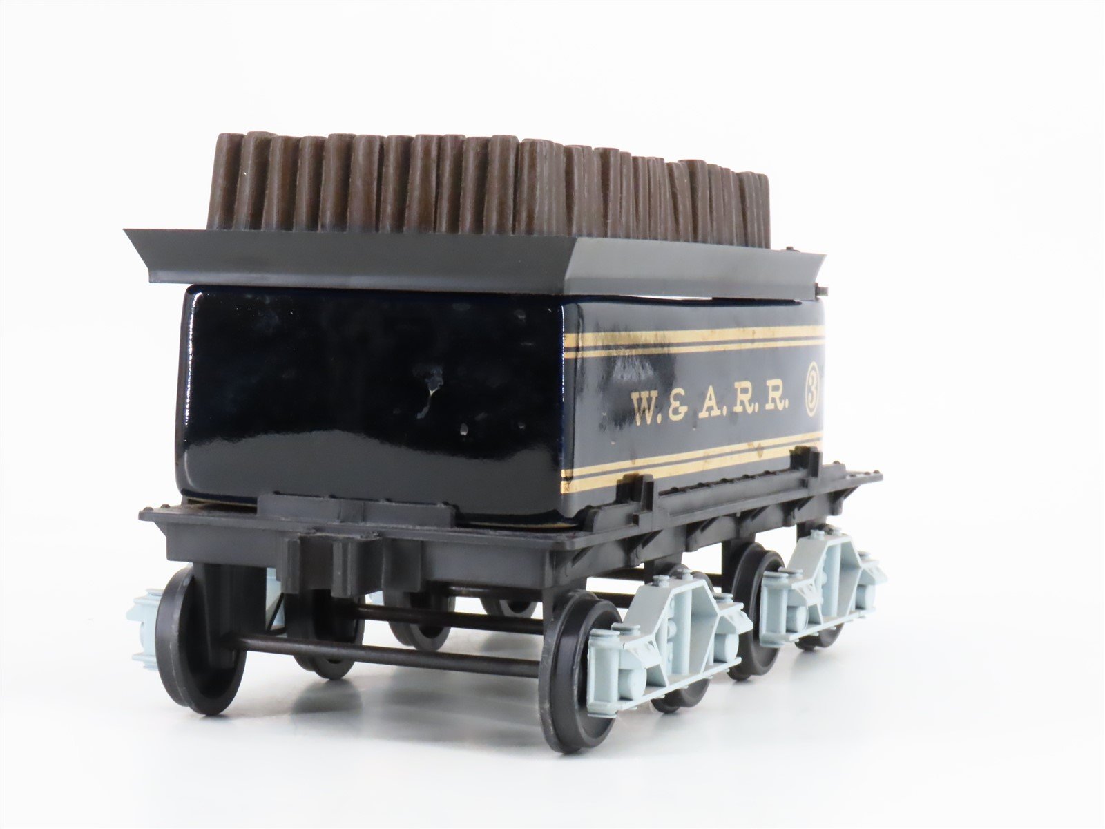 Jim Beam #JW-067 W&A Western and Atlantic Wood Tender #3 Empty Whiskey Decanter