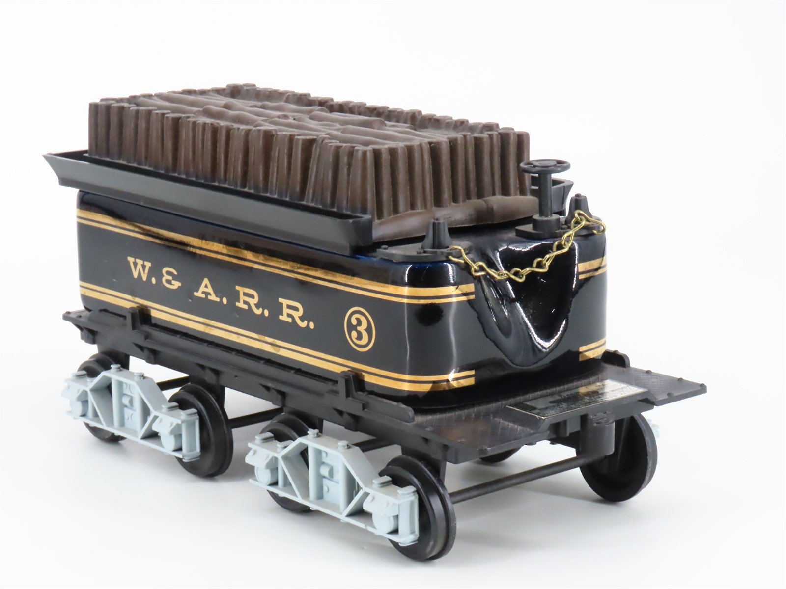 Jim Beam #JW-067 W&A Western and Atlantic Wood Tender #3 Empty Whiskey Decanter