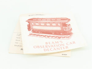 Jim Beam FW205 CNJ Observation Car Empty Whiskey Decanter