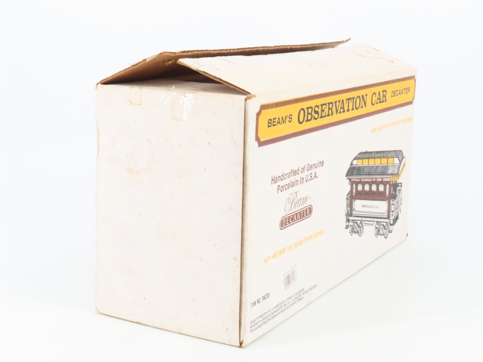 Jim Beam FW205 CNJ Observation Car Empty Whiskey Decanter