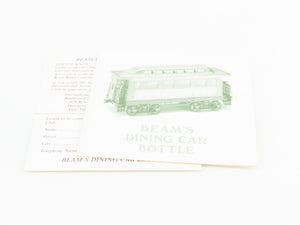 Jim Beam CNJ Central Railroad of New Jersey Dining Car Empty Whiskey Decanter