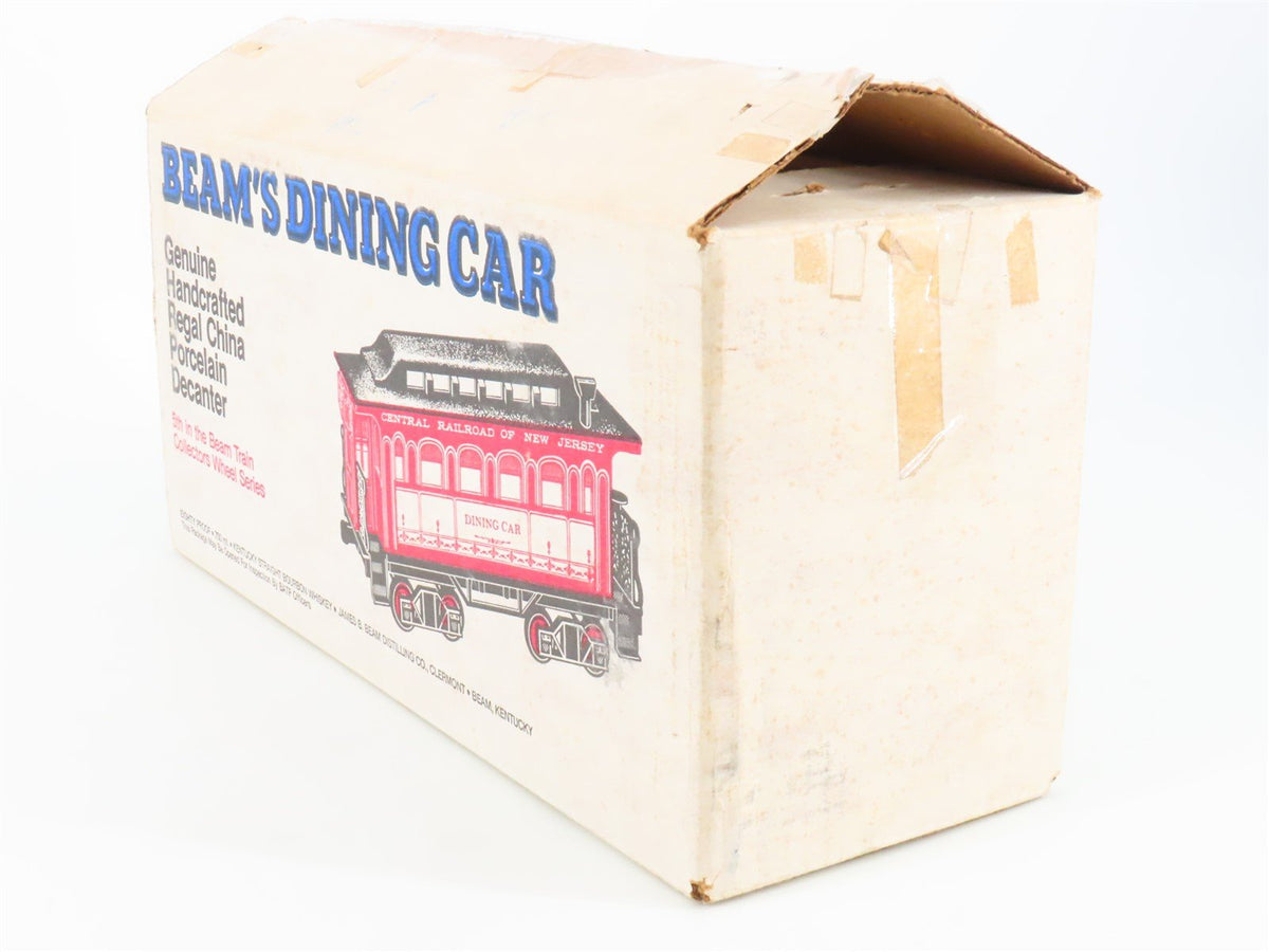 Jim Beam CNJ Central Railroad of New Jersey Dining Car Empty Whiskey Decanter