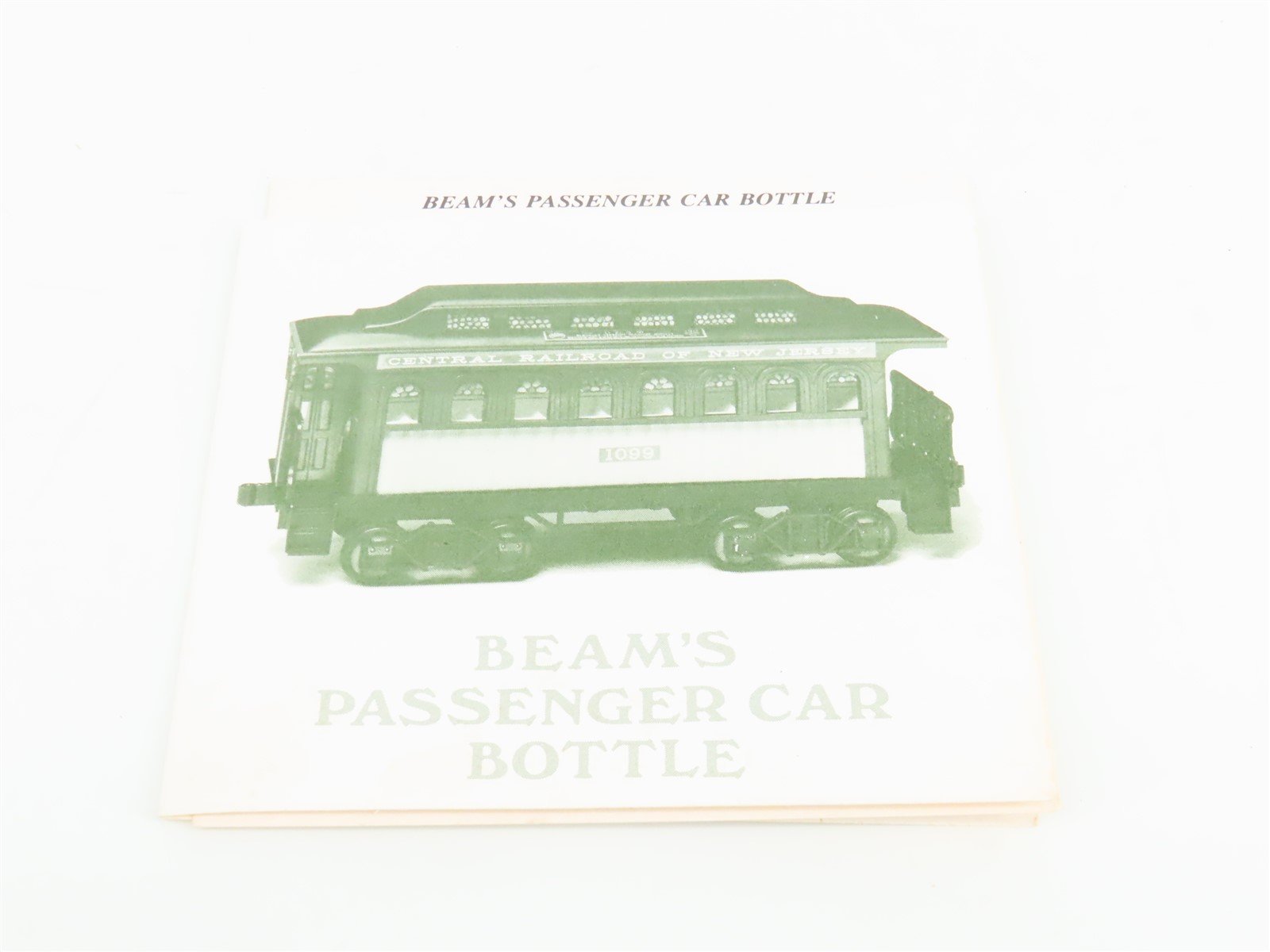Jim Beam CNJ Central Railroad of New Jersey Passenger Car #1099 Empty Decanter