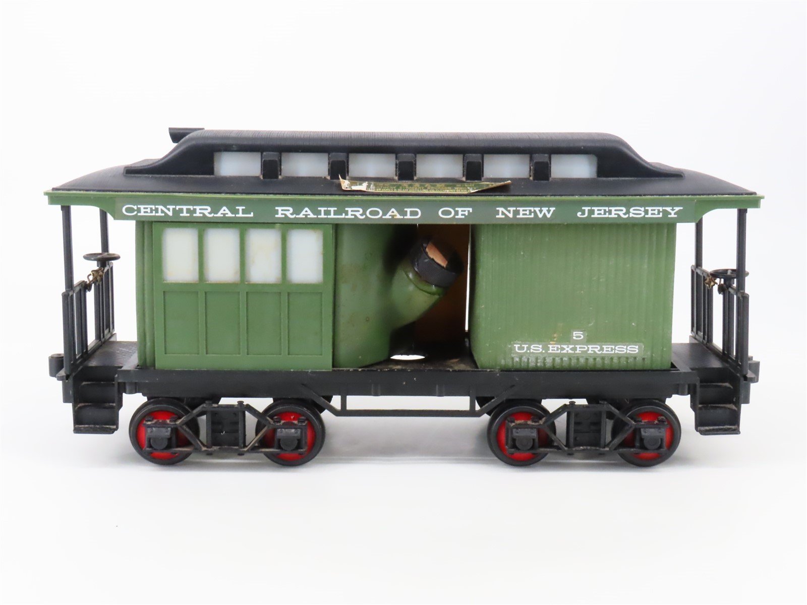 Jim Beam CNJ Central Railroad of New Jersey Baggage Car #5 Whiskey Decanter