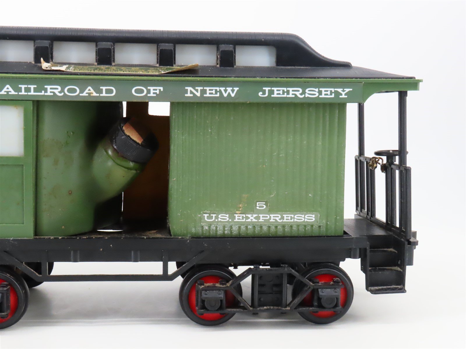 Jim Beam CNJ Central Railroad of New Jersey Baggage Car #5 Whiskey Decanter