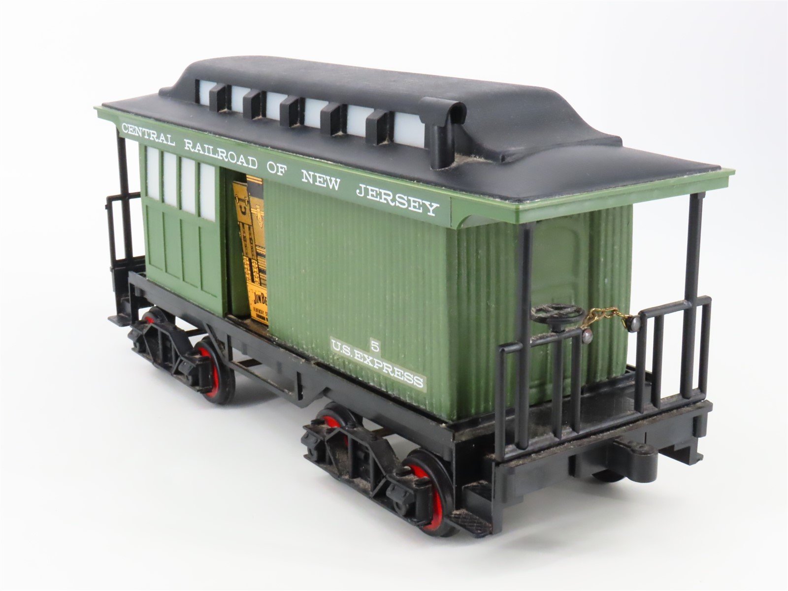 Jim Beam CNJ Central Railroad of New Jersey Baggage Car #5 Whiskey Decanter