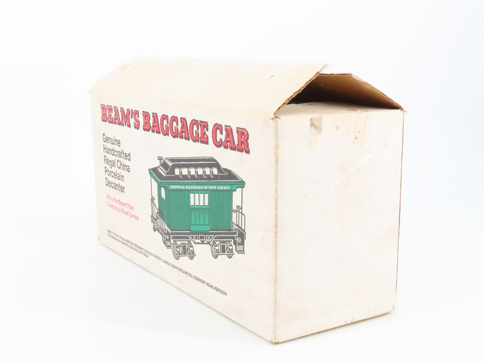 Jim Beam CNJ Central Railroad of New Jersey Baggage Car #5 Whiskey Decanter