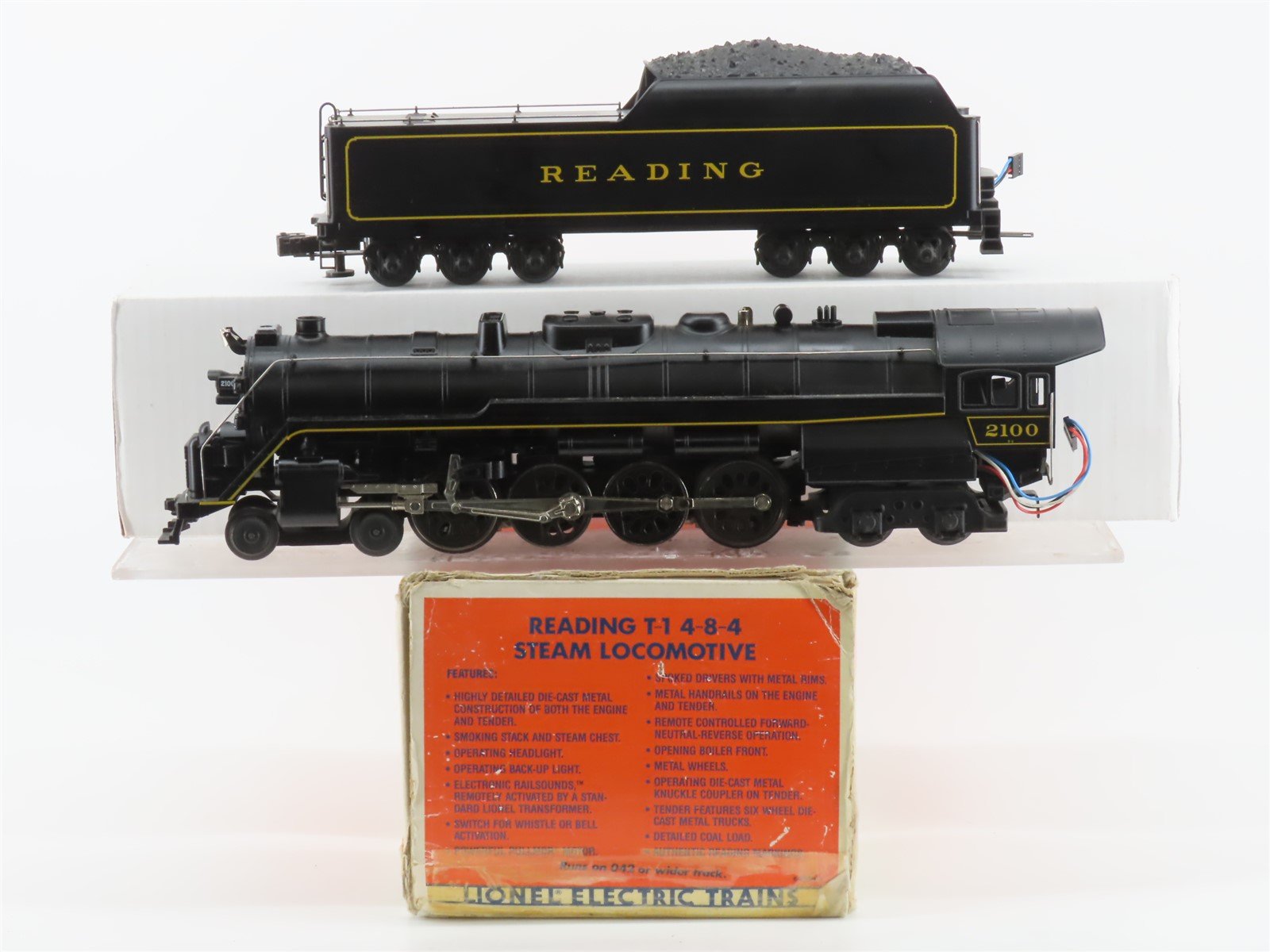 O Gauge 3-Rail Lionel 6-18006 RDG Reading T-1 4-8-4 Steam Loco #2100 wSound