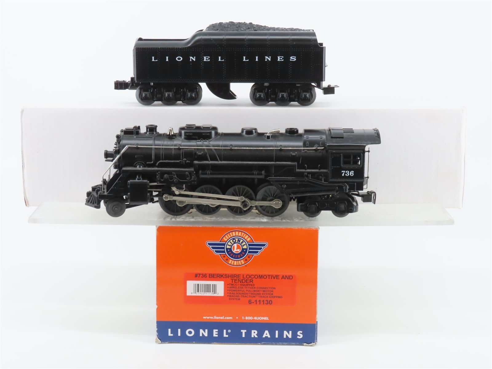 O Gauge 3-Rail Lionel 6-11130 Lionel Lines #736 Berkshire 2-8-4 Steam #736 wTMCC
