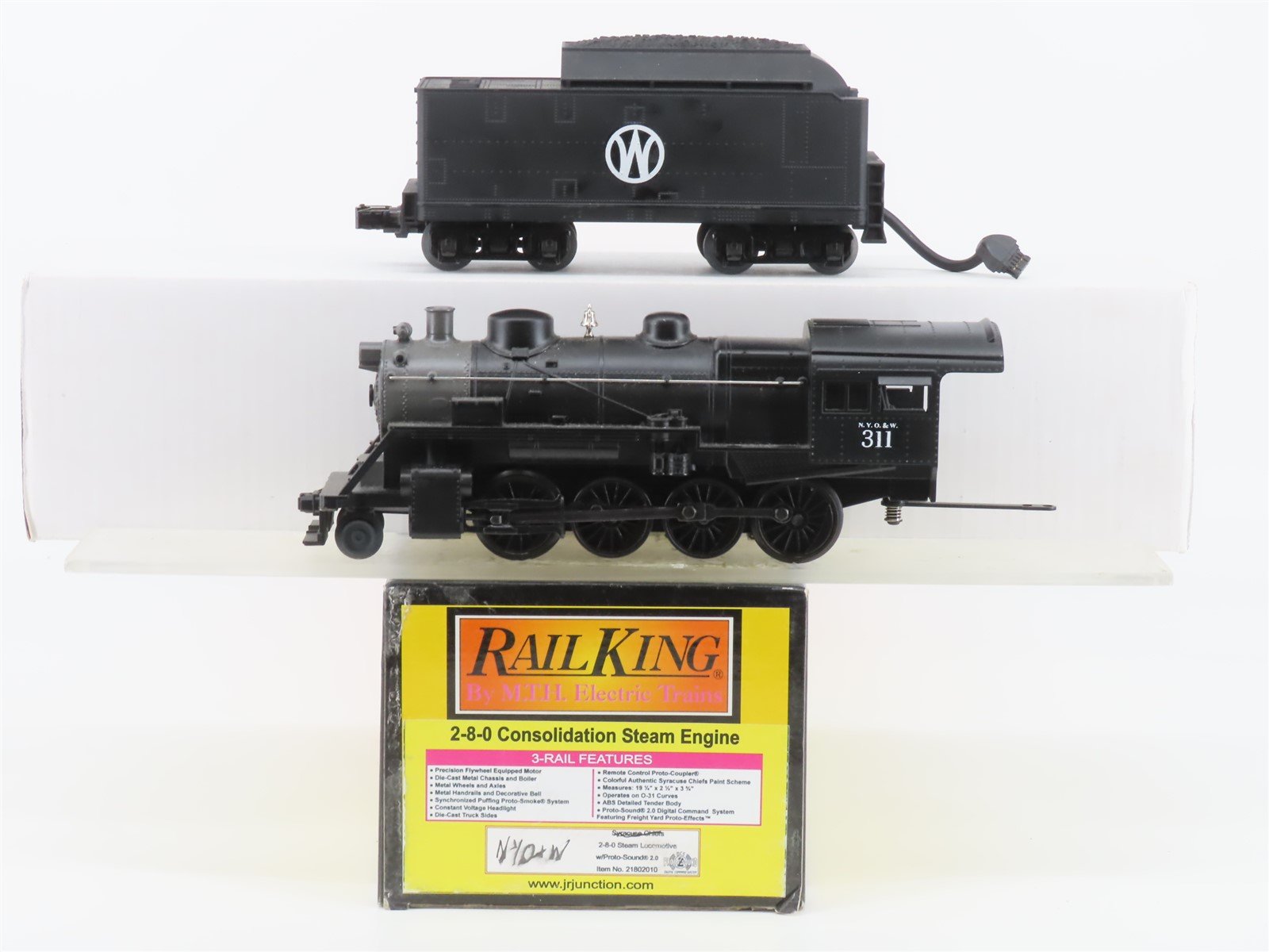 O Gauge 3-Rail MTH 21802010 NYO&W Railway 2-8-0 Steam Loco #311 - CUSTOM